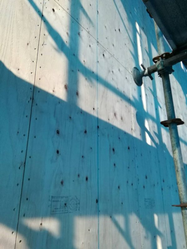 春日井市　外壁EIFS外断熱システム下地施工（１月）